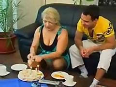 Chubby Mature Russian Blonde Eats His Rod And Gets Nailed