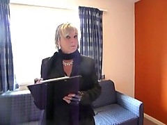 Granny Jasmine Gives A Blowjob In A Motel